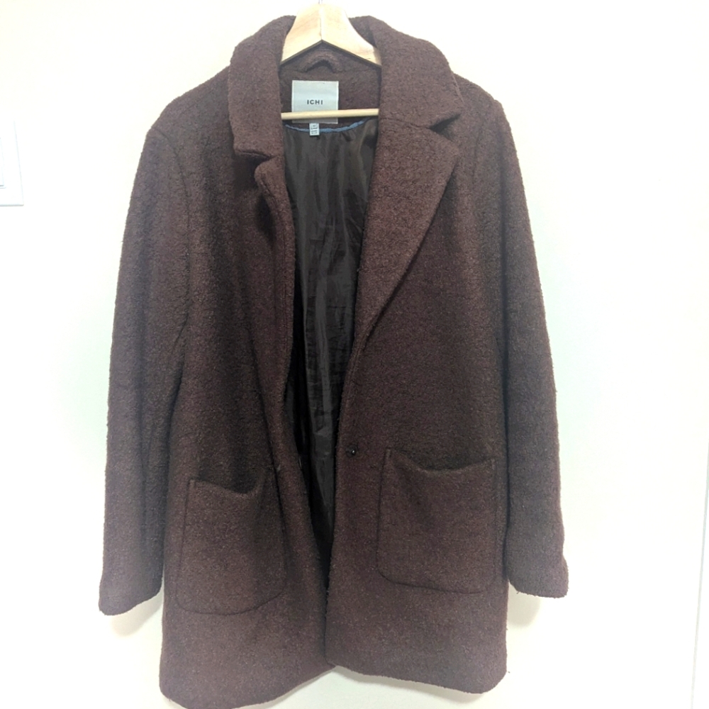 Textured brown coat